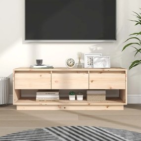 vidaXL Έπιπλο Τηλεόρασης 110,5 x 34 x 40 εκ. από Μασίφ Ξύλο Πεύκου