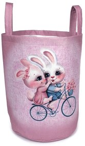 Παιδικό Καλάθι Αποθήκευσης Polyester Best Friends 34 Pink DimCol 45x30x50εκ.