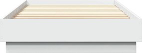 vidaXL Πλαίσιο Κρεβατιού Λευκό 90 x 200 εκ. Επεξεργασμένο Ξύλο