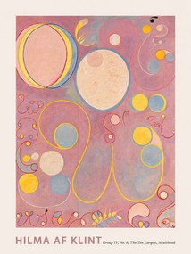 Αναπαραγωγή The Very First Abstract Collection, The 10 Largest (No.8 in Purple) - Hilma af Klint