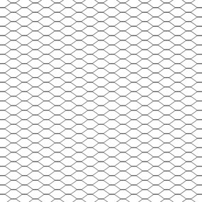 vidaXL Hexagon Φράχτης Γκρι 1x50 μ. Χάλυβας
