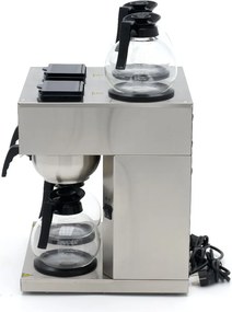 Filter Coffee Maker - Double - 2x 1.8L - with Glass Decanter