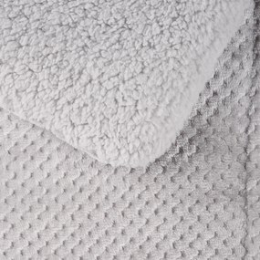 DAS HOME ΚΟΥΒΕΡΤΟΠΑΠΛΩΜΑ SHERPA ΥΠΕΡΔΙΠΛΟ 1182 ICE GREY