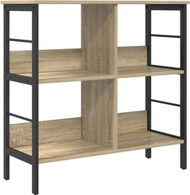 vidaXL Ράφι Βιβλίων 4 επιπέδων 82 x 32 x 79 εκ. Επεξεργασμένο Ξύλο