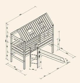 Σετ Κουκέτας Eliana με Καλύβα - Πειρατής