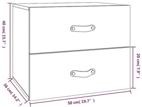 ΚΟΜΟΔΙΝΑ ΕΠΙΤΟΙΧΙΑ 2 ΤΕΜ. ΜΑΥΡΑ 50X36X40 ΕΚ. 820985