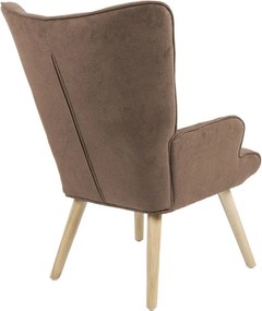 Πολυθρόνα Fluffy ύφασμα καφέ-φυσικό 75x69x96εκ 75x69x96 εκ.