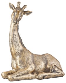 Φιγούρα Ελέφαντας/Καμηλοπάρδαλη/Ρινόκερος Μπρονζέ Polyresin Σε 2 Σχέδια