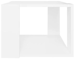 Τραπεζάκι Σαλονιού Λευκό 40x40x30 εκ. από Επεξεργασμένο Ξύλο - Λευκό