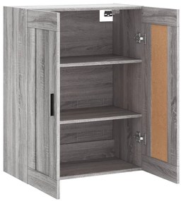 vidaXL Ντουλάπι Επιτοίχιο Γκρι Sonoma 69,5 x 34 x 90 εκ. Επεξεργ. Ξύλο