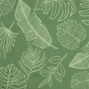 Μαξιλάρι Πάγκου Κήπου Σχέδιο Φύλλων 200 x 50 x 3 εκ. Υφασμάτινο - Πράσινο