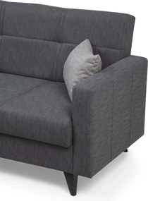 2-Seat Sofa-Bed Polya - Dark Grey Dark Grey