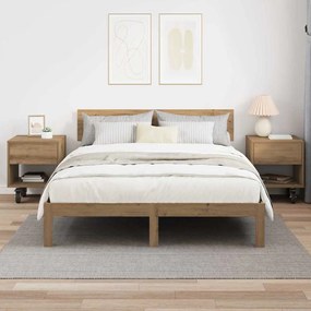 vidaXL Κομοδίνο 2 pcs Artisan Oak 40,5 x 40 x 48 εκ.