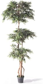 Τεχνητό Δέντρο Ρούσκος 0780-6 225cm Green Supergreens Polyethylene