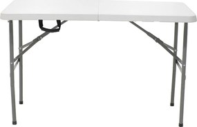 Τραπέζι catering Rodeo pakoworld πτυσσόμενο-βαλίτσα λευκό 122x60x74εκ