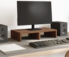 vidaXL Βάση Οθόνης Καφέ Δρυς 50x27x10 εκ. από Επεξεργασμένο Ξύλο
