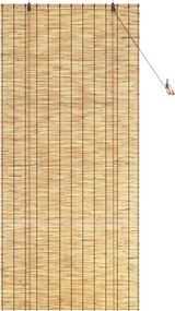 vidaXL Ρόλερ (στόρι) Φυσικό 100 x 220 cm Καλάμι