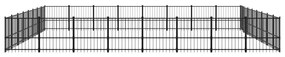 Κλουβί Σκύλου Εξωτερικού Χώρου 60,22 μ² από Ατσάλι - Μαύρο