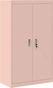 vidaXL Ντουλάπι αποθήκευσης Ροζ 80 x 40 x 140 εκ Ατσάλι