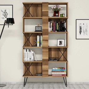 Study Desk &amp; Bookshelf Extra 2 - Walnut Walnut
Black