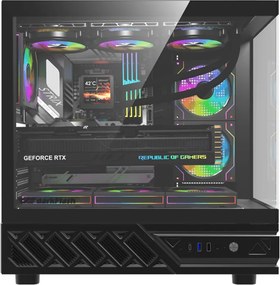 Θήκη υπολογιστή DarkFlash DS950 (μαύρη) + 6 ανεμιστήρες