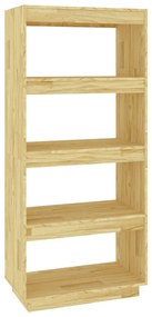 vidaXL Βιβλιοθήκη/Διαχωριστικό Χώρου 60x35x135 εκ. Μασίφ Ξύλο Πεύκου