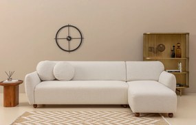Corner Sofa Eddy Corner Right (L3-CHL) - White White