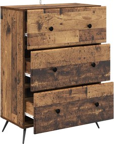 vidaXL Ντουλάπι με Συρτάρια 66 x 34,5 x 90 εκ Επεξεργασμένο Ξύλο