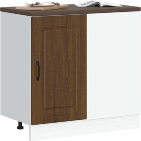 vidaXL ντουλάπι βάσης κουζίνας Kalmar Καφέ δρυς Επεξεργασμένο Ξύλο