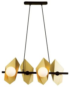 Φωτιστικό Οροφής - Ράγα HL42594P68BG 4ΧG9 68Χ26ΧΗ120 Gold-Black Aca Decor Metal, Glass