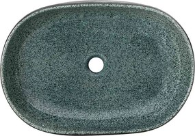 vidaXL Νιπτήρας Οβάλ Τιρκουάζ 59 x 40 x 14 εκ. Κεραμικός