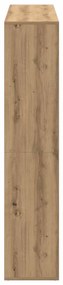 vidaXL Βιβλιοθήκη Αρτισιανή Δρυς 137,5x29x137,5 εκ. Επεξεργασμένο Ξύλο
