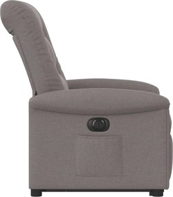 vidaXL Πολυθρόνα Ηλεκτρική Ανακλ.Taupe Υφασμάτινη