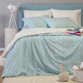 Σεντόνια Υπέρδιπλα (Σετ) Melinen Casual Line River Aqua