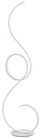 Φωτιστικό Δαπέδου Led Flok PT.FLOK/B.CO Dimmable 44W 3000K 4400Lm 42x152cm White Ondaluce Metal, Glass