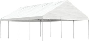 vidaXL Κιόσκι με Τέντα Λευκό 8,92 x 5,88 x 3,75 μ. από Πολυαιθυλένιο
