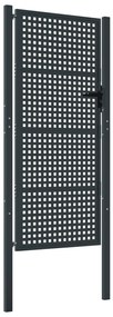 vidaXL Πύλη Κήπου Ανθρακί 105 x 225 εκ. Ατσάλινη