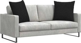 vidaXL Μαξιλάρι Καναπέ 2 pcs Μαύρο 60 x 60 cm ύφασμα