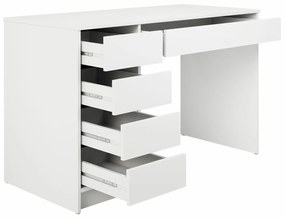 Τραπέζι γραφείου Comfivo 312, Με συρτάρια, Αριθμός συρταριών: 5, 75x120x55cm, 38 kg, Ανθρακί | Epipla1.gr