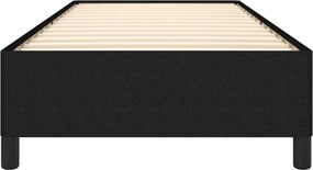 vidaXL Σκελετός Κρεβατιού Χωρίς Στρώμα Μαύρο 90x200 εκ. Υφασμάτινο