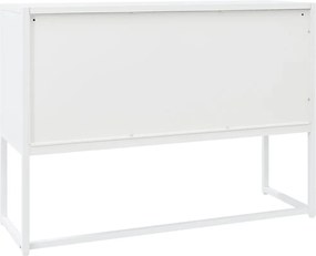 vidaXL Μπουφές Λευκός 105 x 35 x 75 εκ. από Ατσάλι