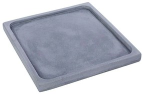 Διακοσμητική Πιατέλα Τετράγωνη TZU102 22x22x2cm Light Blue Espiel Cement