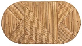 ΤΡΑΠΕΖΙ ΣΑΛΟΝΙΟΥ GATSBY ΟΒΑΛ TOP  RATTAN ΧΡΩΜΑ ΦΥΣΙΚΟ 110x59x39Υεκ.