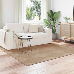 vidaXL Χαλιά χώρου τετράγωνο AGIRA Φυσικό 200 x 200 cm Πολυεστέρας