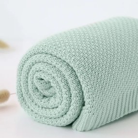 Κουβέρτα Αγκαλιάς Bamboo 80x110 Μέντα