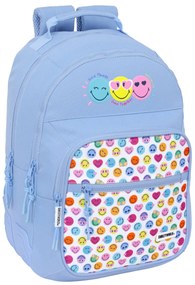 Σχολική Τσάντα Smiley Joyful Μπλε Πολύχρωμο 32 x 42 x 15 cm