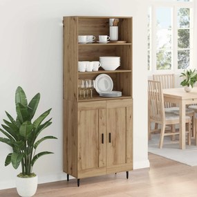 vidaXL Highboard 2 pcs Artisan Oak 69,5 x 32,5 x 180 εκ
