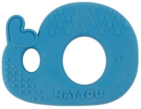 Μασητικό Φάλαινα N875370 9x0,8x7cm Σιλικόνης Blue Nattou Σιλικόνη