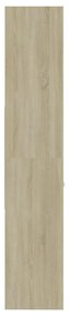 vidaXL Βιβλιοθήκη Λευκό/Sonoma Δρυς 60 x 35 x 180 εκ. από Μοριοσανίδα