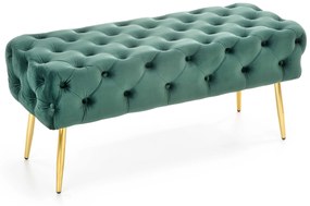 ATHENA bench color: dark green / gold DIOMMI V-CH-ATHENA-C.ZIELONY